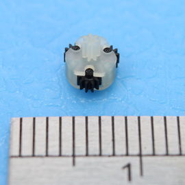 Super tiny Gear diameter 1mm 3 roda gigi hitam kecil berkumpul di poros