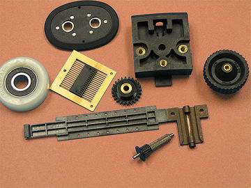 Overmolding Plastic Injection Parts Gear Dengan Metal Ring, Plastic Insert Moulding