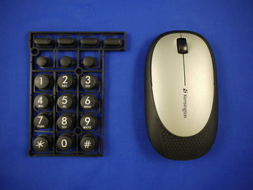Overmold Keyboard / PC Wireless Computer Mouse di plastik overmolding